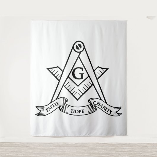 Freimaurersymbol Wandteppich (Vorderseite)
