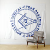 Freimaurersymbol Wandteppich (Beispiel (Horizontal))