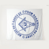 Freimaurersymbol Wandteppich (Vorderseite (Horizontal))