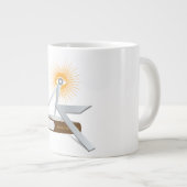 Freimaurersymbolen Jumbo-Tasse (Vorderseite Rechts)