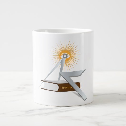 Freimaurersymbolen Jumbo-Tasse (Vorderseite)