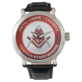 Freimaureruhr Rot Armbanduhr