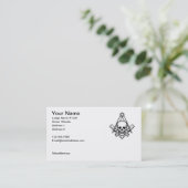 FreimaurerVisitenkarte 1 Visitenkarte (Stehend Vorderseite)