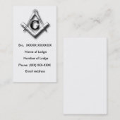 FreimaurerVisitenkarte 2 Visitenkarte (Vorne/Hinten)