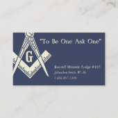 FreimaurerVisitenkarte Visitenkarte (Vorderseite)