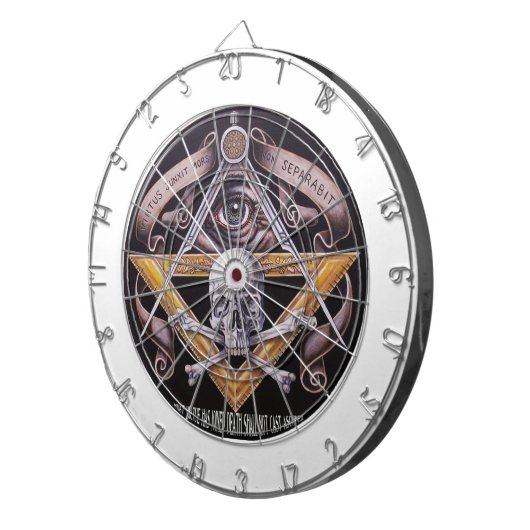 Freimaurervorzug Dartscheibe (Vorderseite rechts)