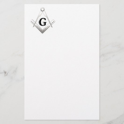 Freimaurerzeichen Briefpapier (Vorderseite)
