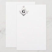 Freimaurerzeichen Briefpapier (Vorne/Hinten)