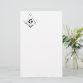 Freimaurerzeichen Briefpapier (Stehend Vorderseite)
