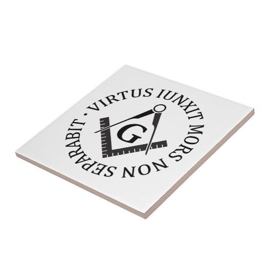 Freimaurerzeichen Fliese (Seite)