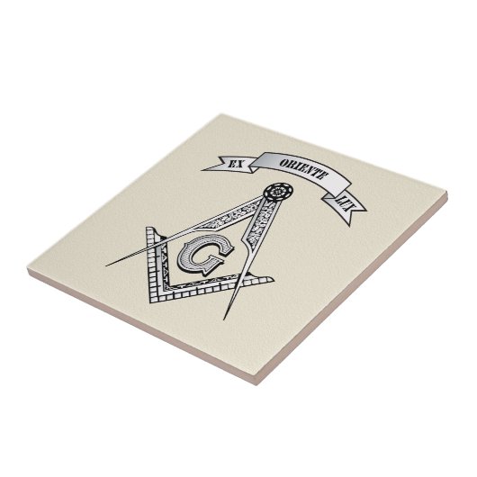 Freimaurerzeichen Fliese (Seite)