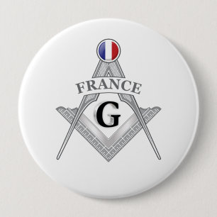 Freimaurerzeichen Frankreich Button