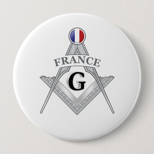Freimaurerzeichen Frankreich Button (Vorderseite)