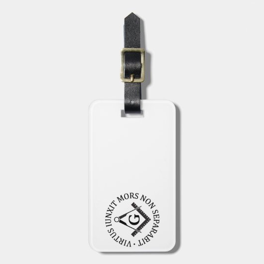 Freimaurerzeichen Gepäckanhänger (Vorderseite vertikal)