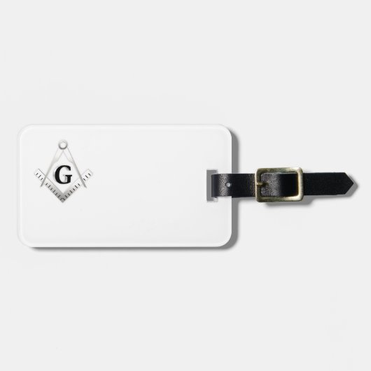 Freimaurerzeichen Gepäckanhänger (Vorderseite horizontal)