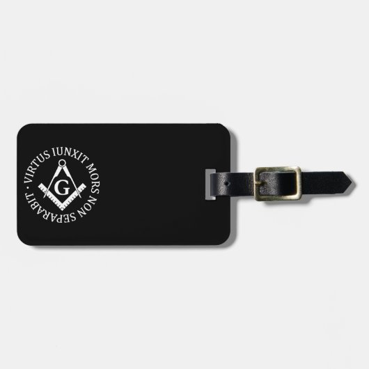 Freimaurerzeichen Gepäckanhänger (Vorderseite horizontal)