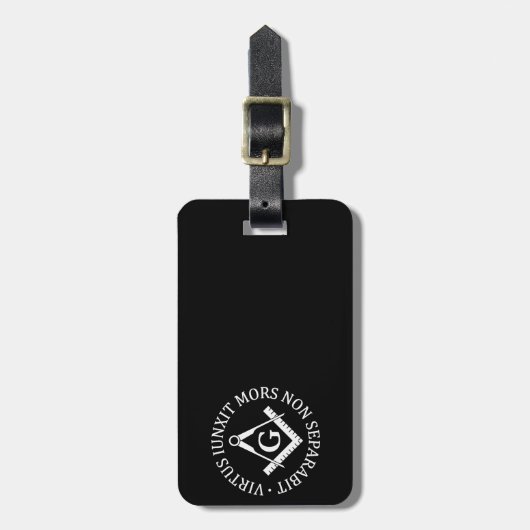 Freimaurerzeichen Gepäckanhänger (Vorderseite vertikal)