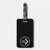 Freimaurerzeichen Gepäckanhänger (Rückseite vertikal)