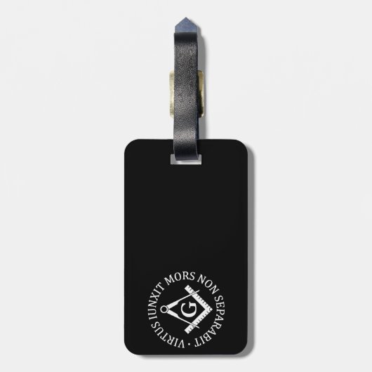 Freimaurerzeichen Gepäckanhänger (Rückseite vertikal)