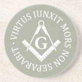 Freimaurerzeichen Getränkeuntersetzer (Vorne)