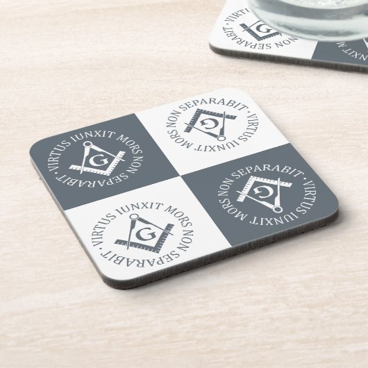 Freimaurerzeichen Getränkeuntersetzer (Linke Seite)