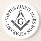 Freimaurerzeichen Getränkeuntersetzer (Vorne)