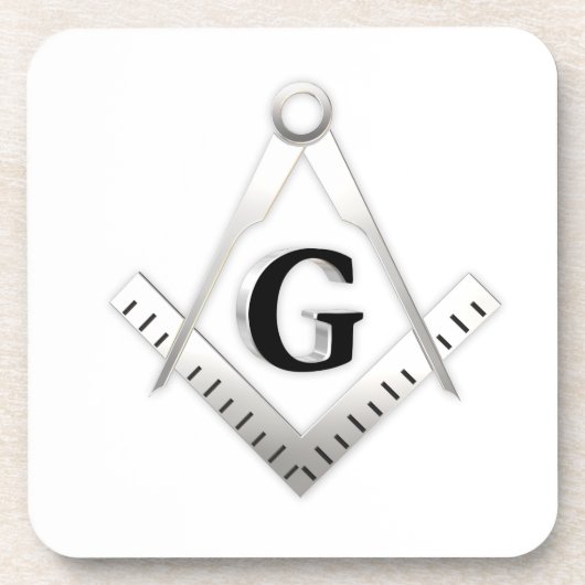 Freimaurerzeichen Getränkeuntersetzer (Vorderseite)