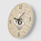 Freimaurerzeichen Große Wanduhr (Winkel)