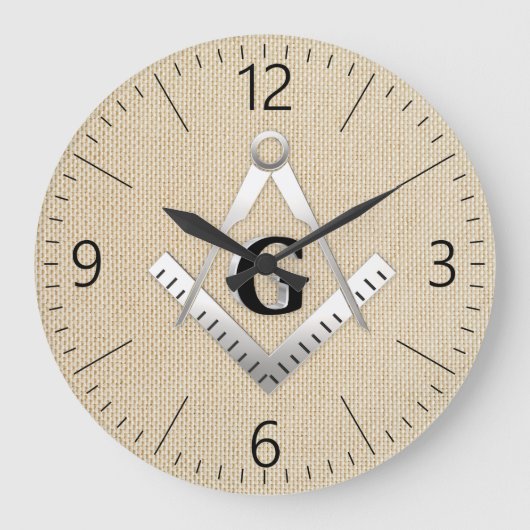Freimaurerzeichen Große Wanduhr (Vorderseite)