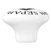 Freimaurerzeichen Keramikknauf (Seitenansicht)