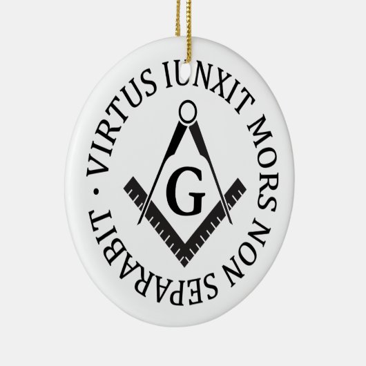 Freimaurerzeichen Keramikornament (Rechts)