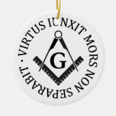 Freimaurerzeichen Keramikornament (Vorne)