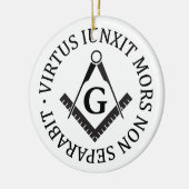 Freimaurerzeichen Keramikornament (Links)