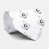 Freimaurerzeichen Krawatte (Gerollt)