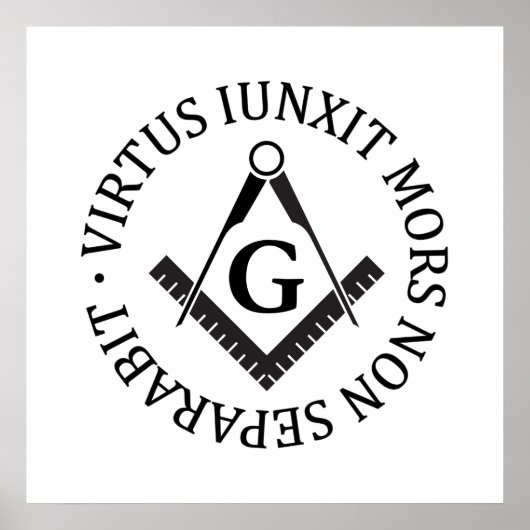 Freimaurerzeichen Poster (Vorne)