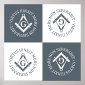 Freimaurerzeichen Poster (Vorne)