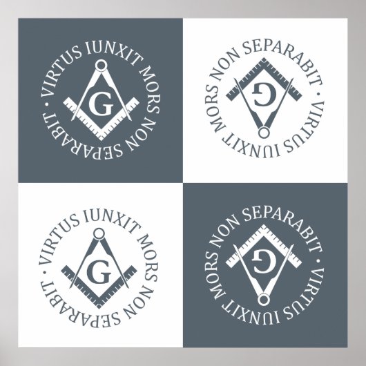 Freimaurerzeichen Poster (Vorne)