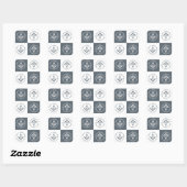 Freimaurerzeichen Quadratischer Aufkleber (Blatt)