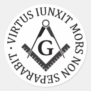 Freimaurerzeichen Runder Aufkleber