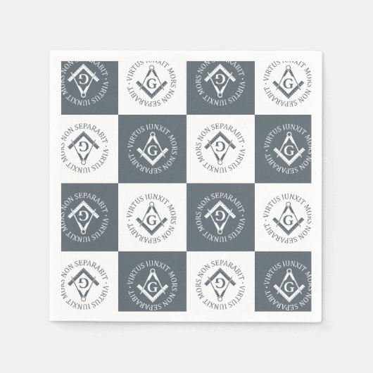 Freimaurerzeichen Serviette (Vorderseite)