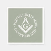 Freimaurerzeichen Serviette (Vorderseite)