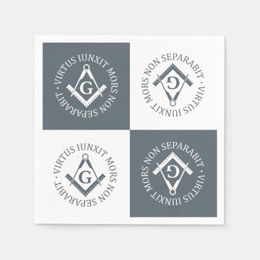 Freimaurerzeichen Serviette (Vorderseite)