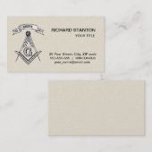 Freimaurerzeichen Visitenkarte (Vorne/Hinten)