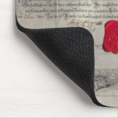 Freimaurerzertifikat, 1785 mousepad (Ecke)