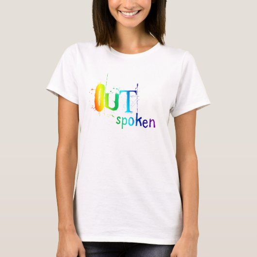 Freimütig (Regenbogen) T-Shirt (Vorderseite)