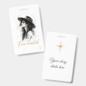 Freimütig. Sonderedition-Abzeichen | Boho Art Ausweis (Vorder- & Rückseite)