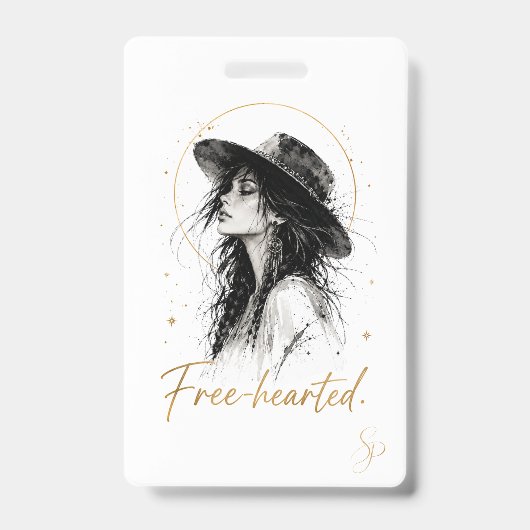 Freimütig. Sonderedition-Abzeichen | Boho Art Ausweis (Vorderseite)