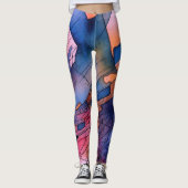 "Freisetztes Potenzial" Zeitgenössische Abstrakte Leggings (Vorderseite)
