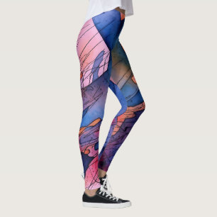 "Freisetztes Potenzial" Zeitgenössische Abstrakte Leggings