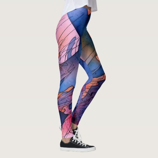 "Freisetztes Potenzial" Zeitgenössische Abstrakte Leggings (Rechts)